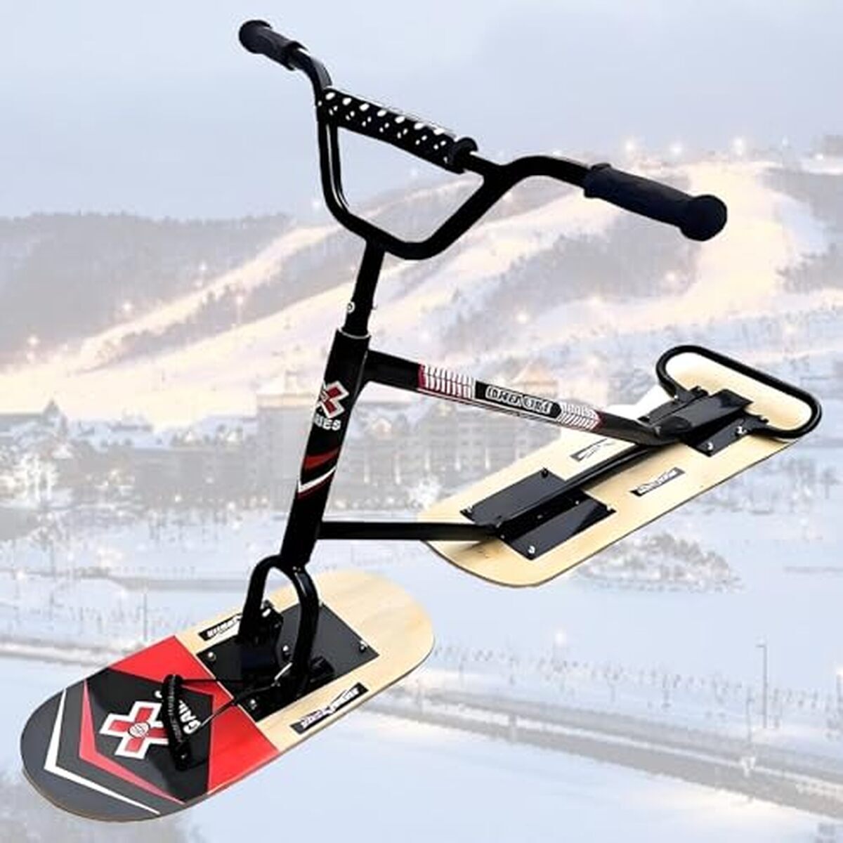 Test de la trottinette des neiges NYANS : sûre et tout-terrain