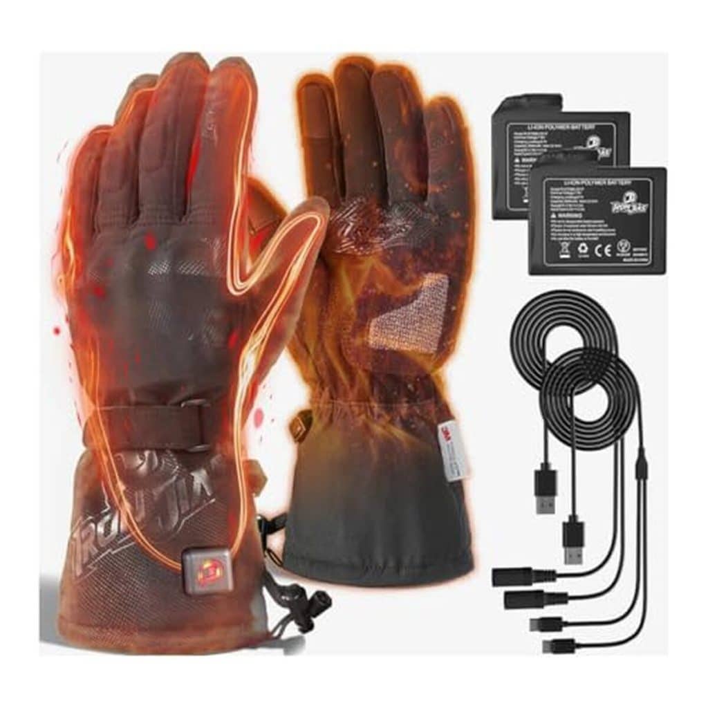 Test des gants chauffants moto Iron Jia's hiver avec port USB 3000 mAh