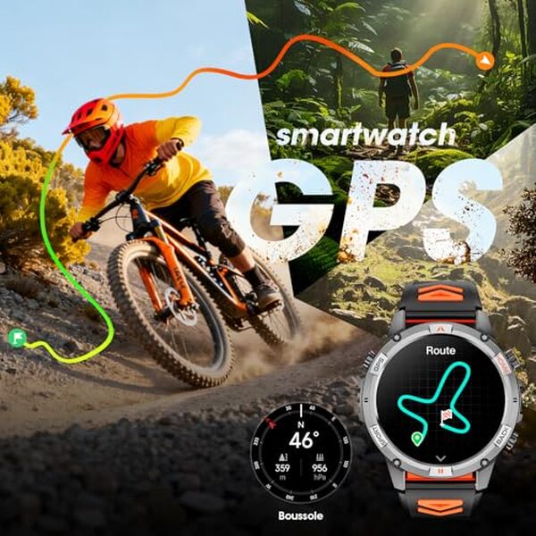 Découvrez la polyvalence et la robustesse de la montre connectée GM1 pour homme. Idéale pour un usage quotidien, elle allie style et fonction.