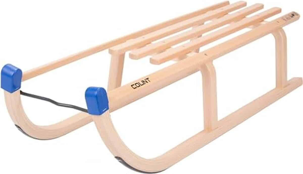 Test de la luge enfant R.P.L.  Davos : performance en bois de hêtre