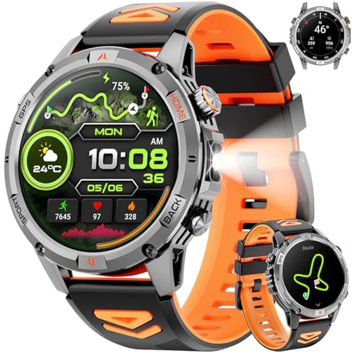 Test de la montre connectée pour homme GM1 : polyvalence et robustesse au poignet