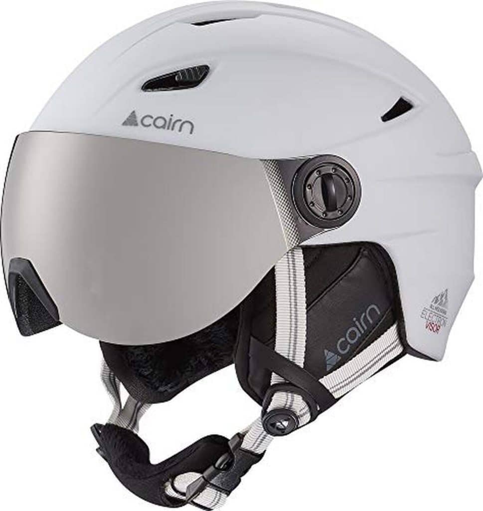 Test du casque de ski mixte Cairn Electron Visor blanc mat 59/60