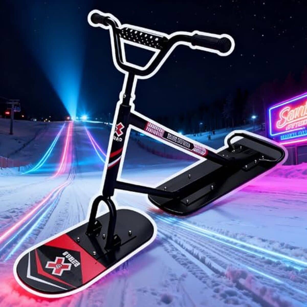 Test : smafoseedding Pro Snow Scooter-2026, luge tout-terrain avec skis pivotants