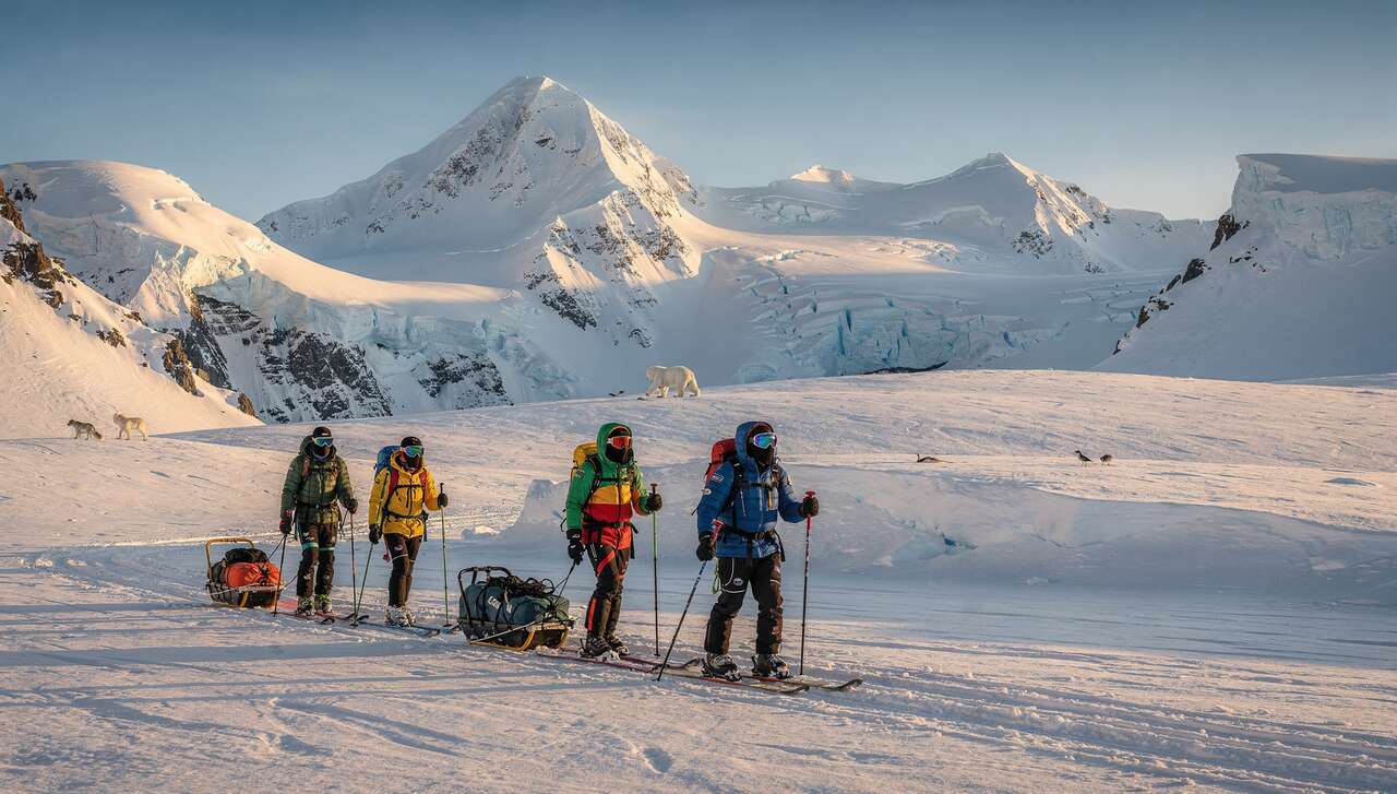 Exp&eacute;ditions polaires : le ski au-del&agrave; du cercle arctique