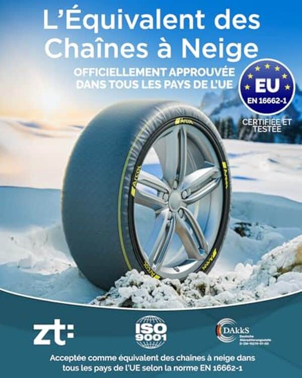 Découvrez notre test complet des chaussettes neige Arcol Technica XL : installation simple, efficacité garantie et une conduite plus silencieuse.