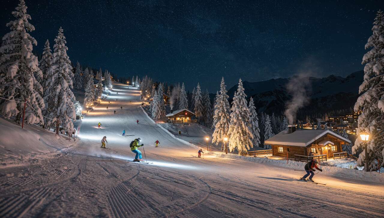 Les destinations incontournables pour le ski de nuit