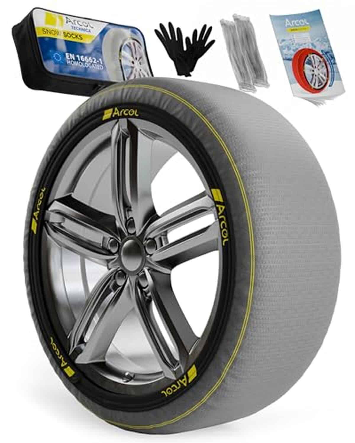 Test des chaussettes neige Arcol Technica XL : installation facile et conduite silencieuse