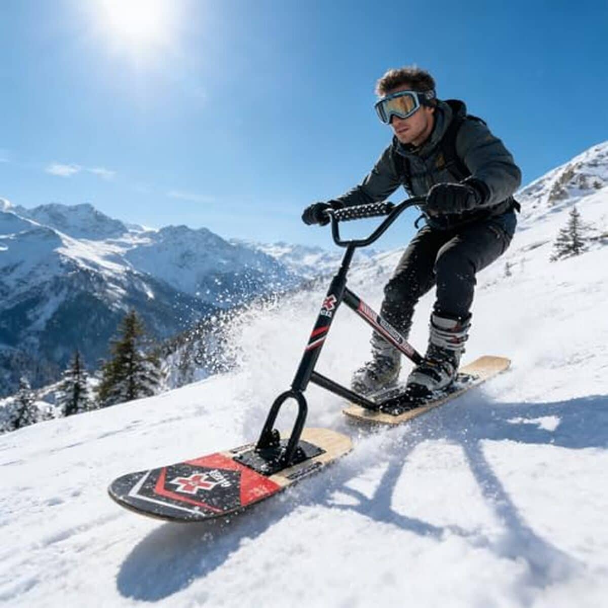 Test du ZyKnaurral scooter des neiges : la motoneige à direction 360° pour pistes et hors-piste