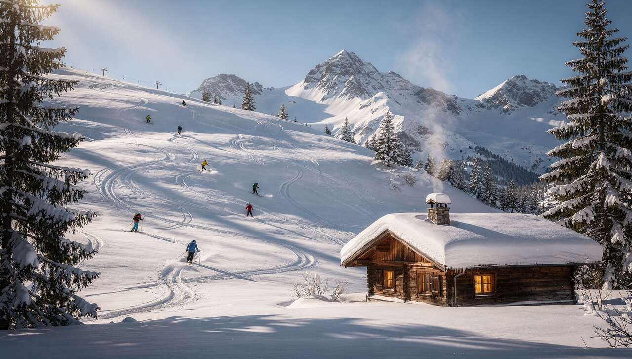 Cartes postales et illustrations montagnardes &agrave; offrir