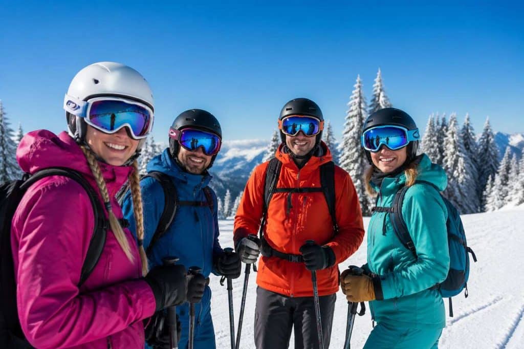 Les avantages de skier en petit groupe