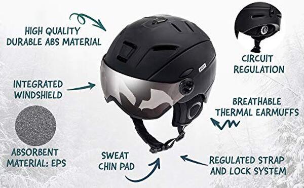 Découvrez la performance et le design du casque de ski meteor avec visière intégrée, un allié essentiel pour allier sécurité et élégance sur les pistes.