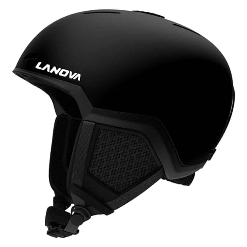 Test du casque de ski LANOVAGEAR ajustable et antichoc (noir, l)