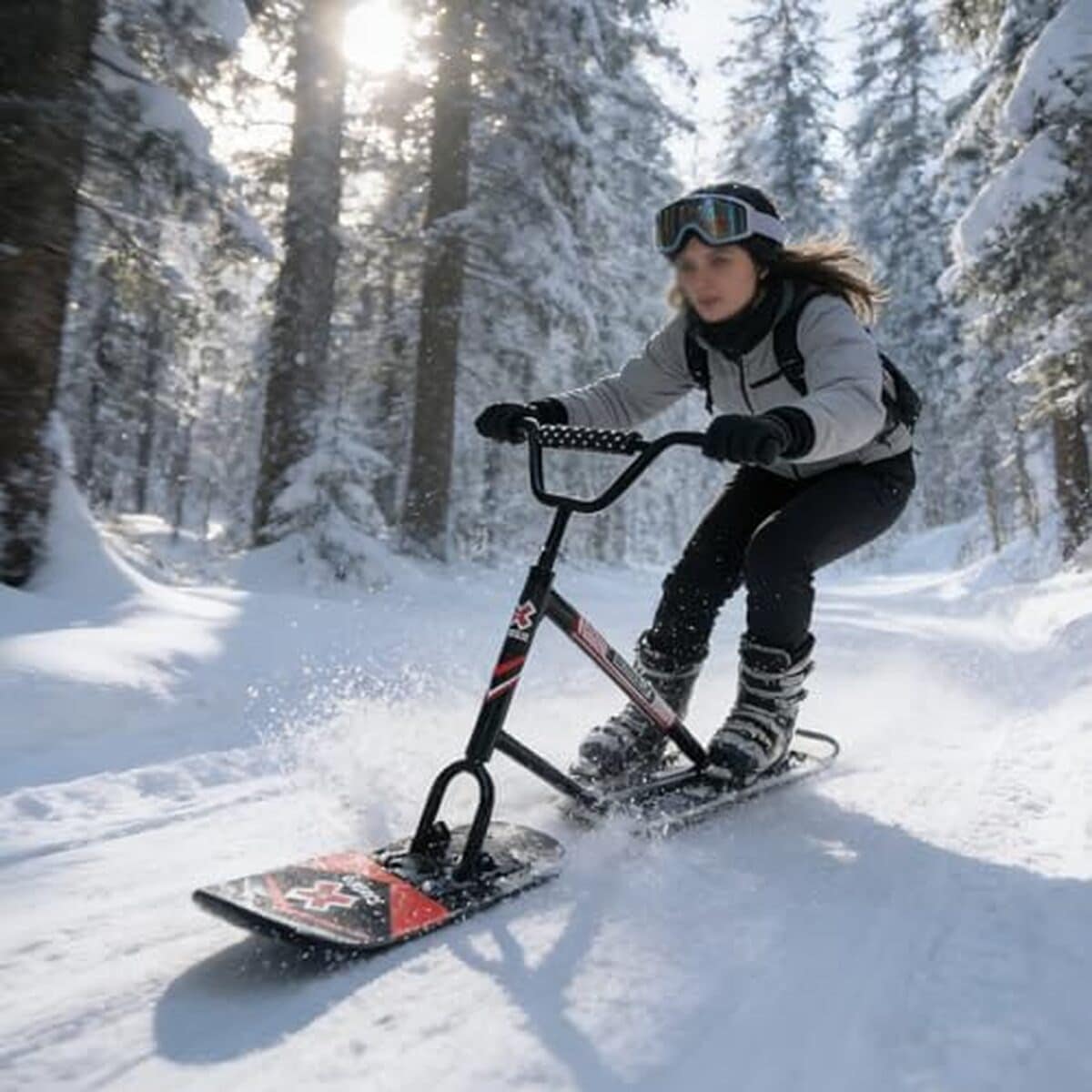 Test : scooter des neiges ZyKnaurral, légèreté et maniabilité