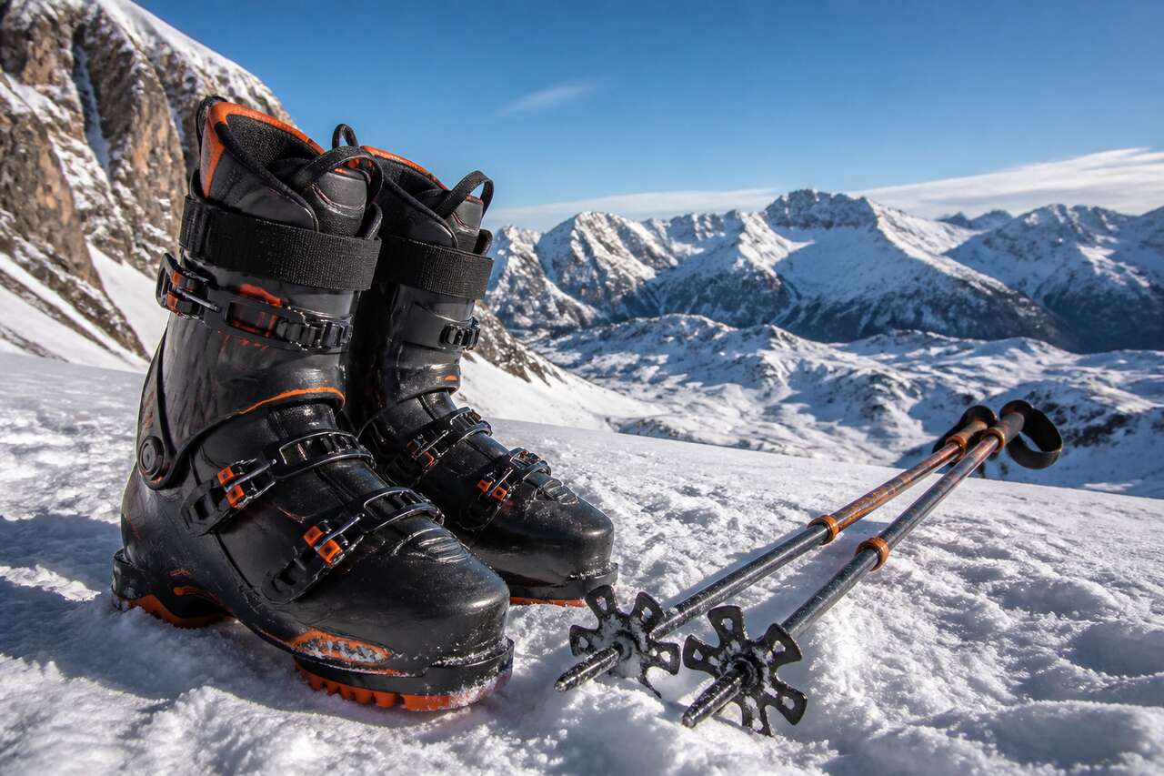 Choisir le matériel complémentaire : chaussures et bâtons Choisir le matériel complémentaire : chaussures et bâtons