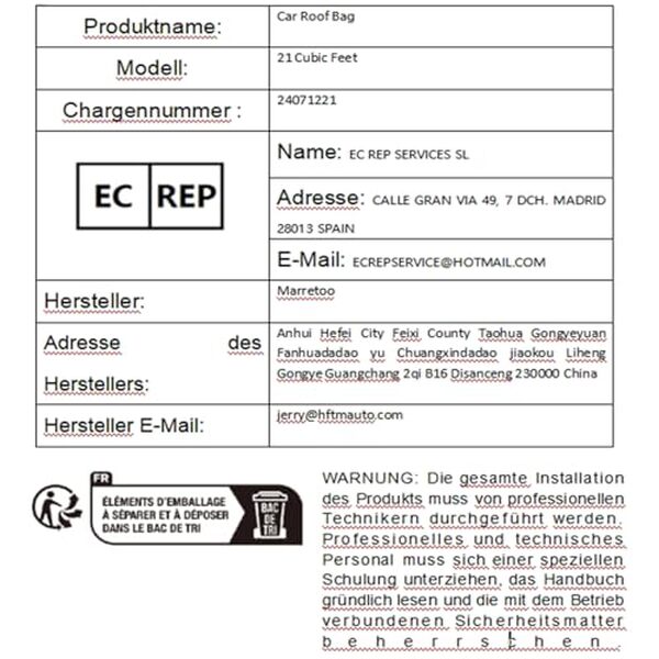 Découvrez notre avis sur le coffre de toit Marretoo 15 pieds³ : pratique, étanche et idéal pour tous types de véhicules. Emportez vos affaires en toute sécurité lors de vos voyages.