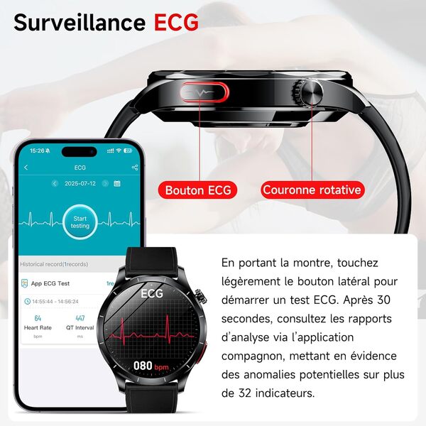 Découvrez la Lgnitek 1.97, une montre connectée qui allie design moderne et fonctionnalités avancées pour s'adapter à tous les styles de vie.