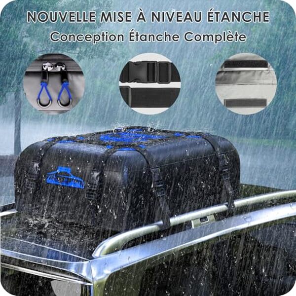 Découvrez notre test détaillé du coffre de toit Rymopuey 15CFT/425L : étanchéité, capacité 425L, design pliable et performance. Avis complet et comparatif.