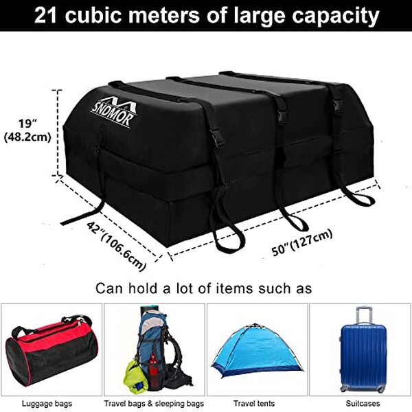 Découvrez notre test détaillé du sac de toit étanche SNDMOR 595L : capacité, performance et fiabilité pour vos voyages en voiture.