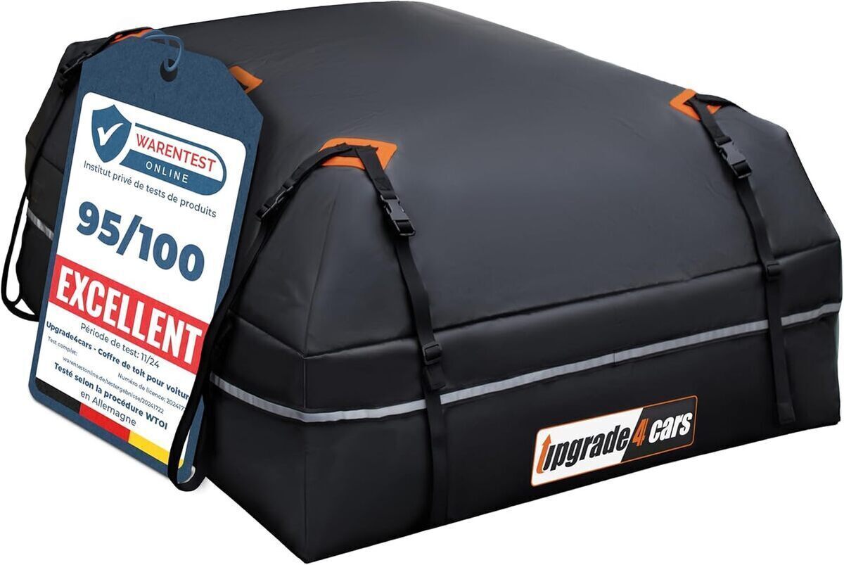 Test : upgrade4cars coffre de toit 566L étanche et pliable