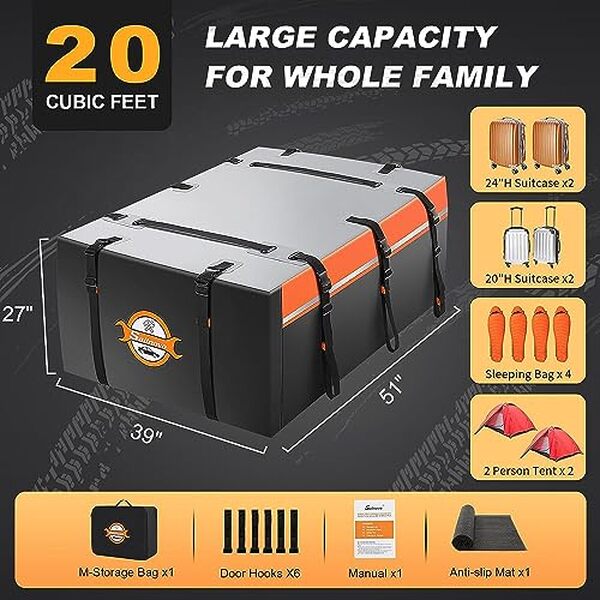 Découvrez notre test détaillé du coffre de toit pliable 50 l Sailnovo : capacité, installation, étanchéité et performance pour vos voyages en voiture.