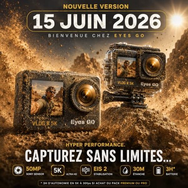 Découvrez le test complet de la caméra sport Eyes GO 5K : performances en 4K, polyvalence et robustesse pour filmer tous vos exploits sportifs avec une qualité professionnelle.