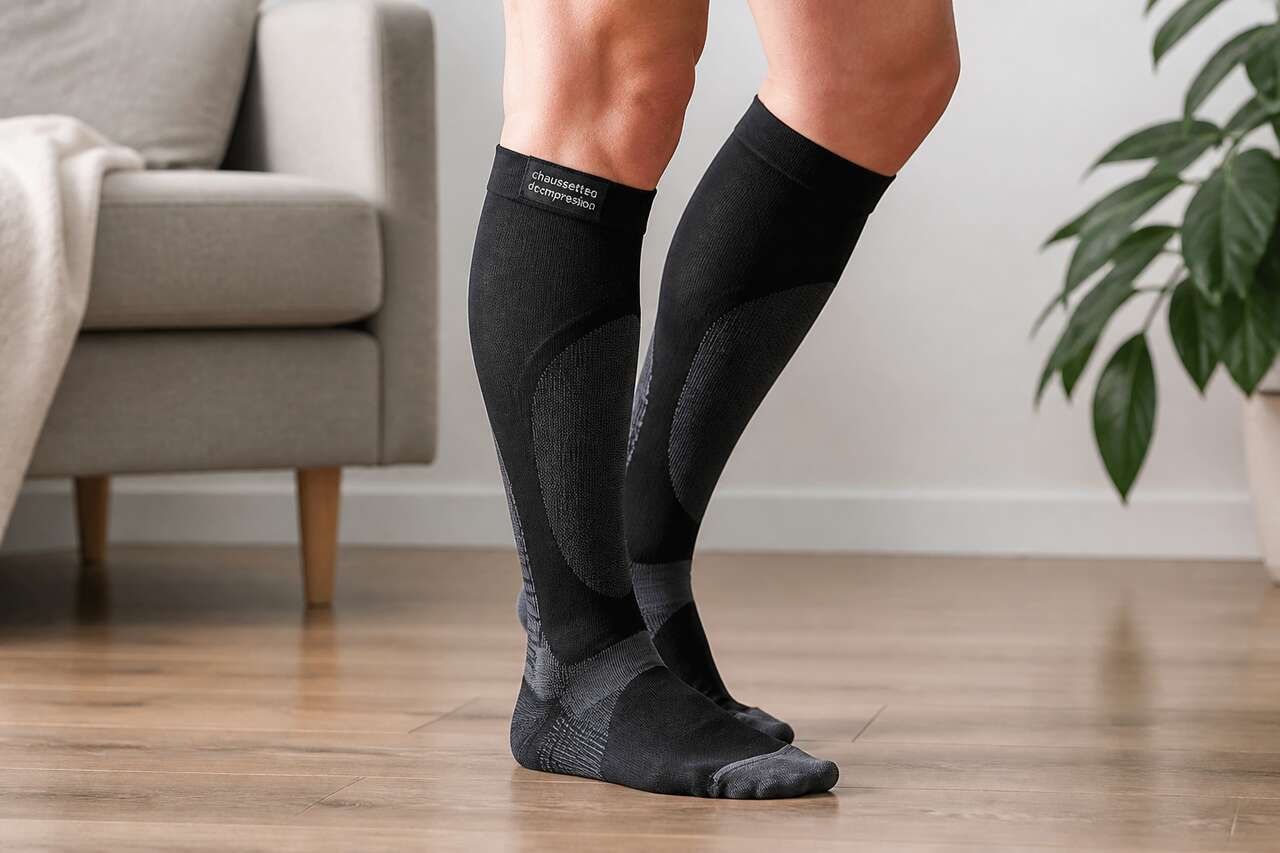 Chaussettes de compression : définition et principe Chaussettes de compression : définition et principe