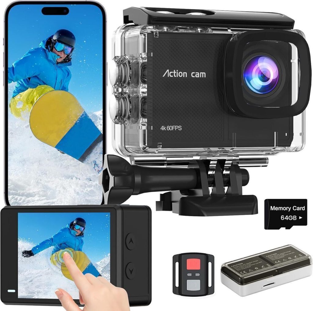 Test TIMNUT : caméra sport 4K60FPS et sous-marine 40m