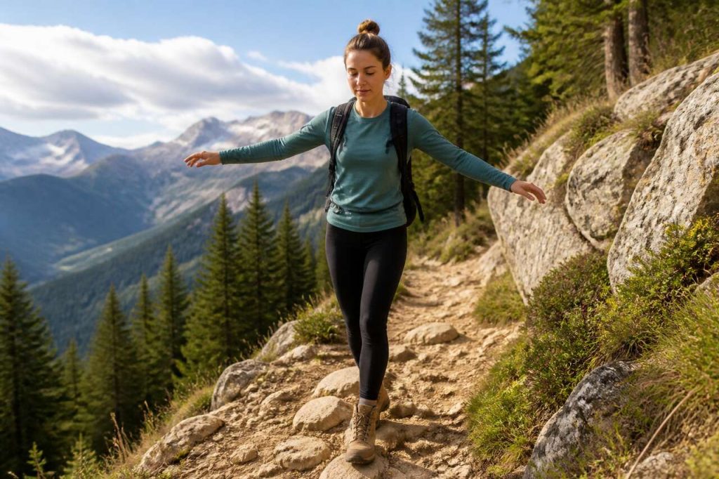 Équilibre intérieur sur pistes bosselées : techniques et conseils